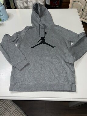 Jordan gray hoodie size small